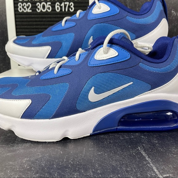 NIKE AIR MAX 200 PACIFIC BLUE MENS SHOES SIZE 11 TRACK AND FIELD WHITE NEW - Picture 7 of 10